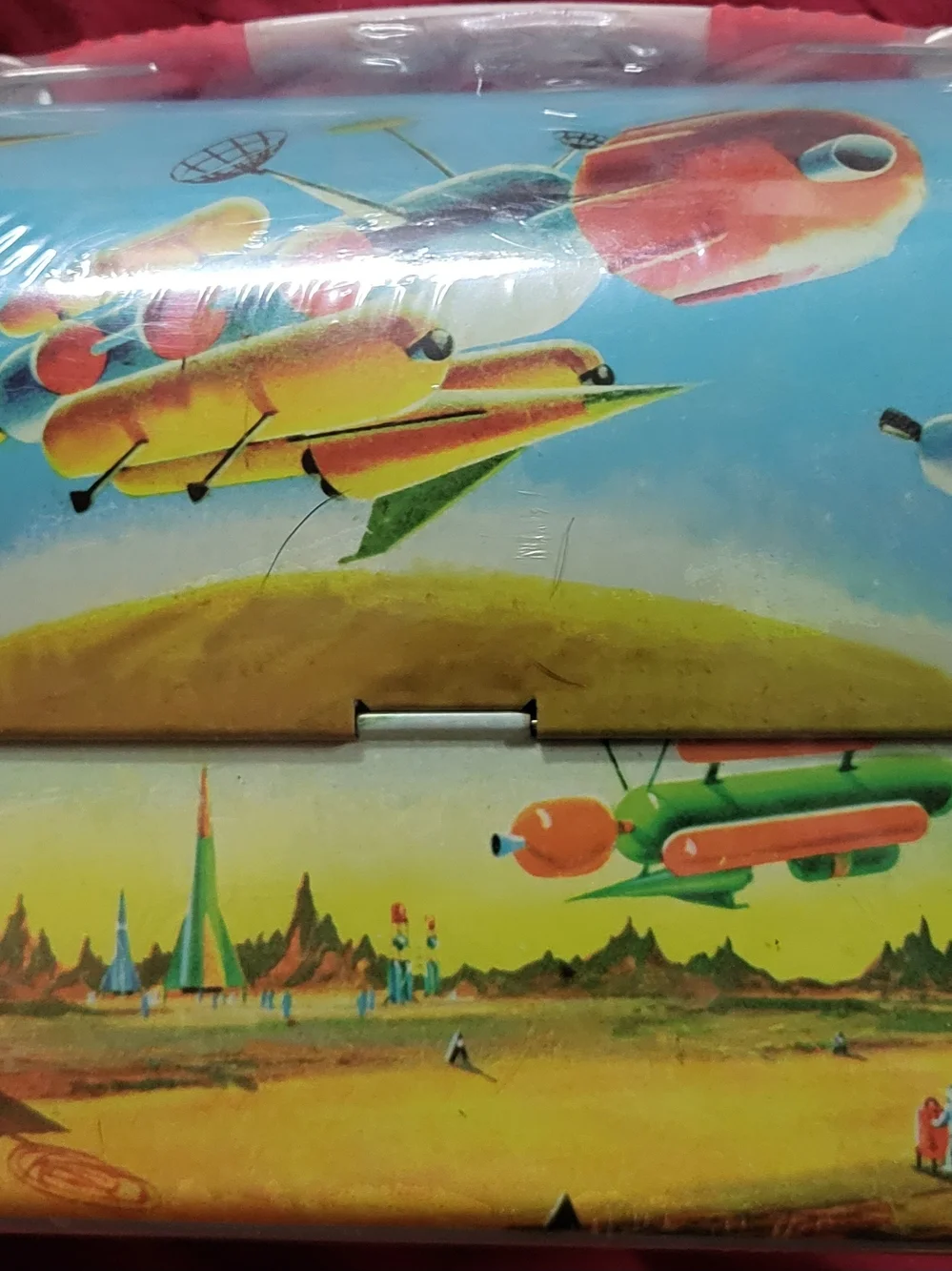 *NEW*G Whiz Reproduction Space Themed Metal Lunch Box SEALED Excellent Condition